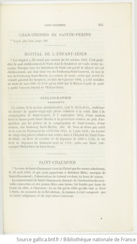 Histoire De La Ville Et De Tout Le Dioc Se De Paris Tome Par L