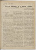 Bulletin périodique de la presse polonaise. 1916-1939