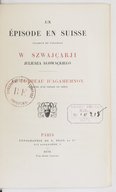 Poètes illustres de la Pologne au XIXe siècle. Un épisode en Suisse. 1876
