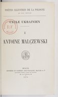Poètes illustres de la Pologne au XIXe siècle. Cycle ukrainien. 1878