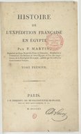 Histoire de l'expédition française en Égypte  P. Martin. 1815