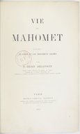 Vie de Mahomet, d'après le Coran et les historiens arabes  P.-H. Delaporte. 1874