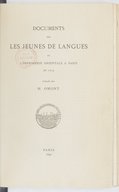 Les jeunes de langues et l'imprimerie orientale à Paris en 1719  In: 