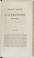 Précis de l'histoire de l'astronomie chinoise  J.-B. Biot. 1862