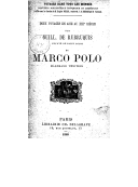 Deux voyages en Asie au XIIIe siècle  G. de Rubrouck ; M. Polo. 1888