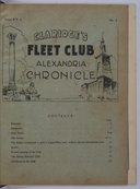 Claridge's Fleet Club Alexandria Chronicle  The Rev. C. Paton, R. N. 1935-1936