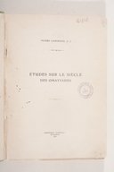 Études sur le siècle des Omayyades  H. Lammens. 1930