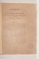Fragments relatifs à la doctrine des ismaéliens  S. Guyard. 1874