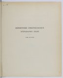 Répertoire chronologique d'épigraphie arabe  1931-1956