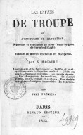 Les Enfants de troupe, ou Aventures de Catherine, orpheline et cantinière de la 43e demi-brigade de l'armée d'Égypte. T. 1  1843