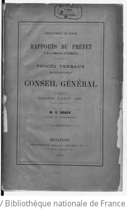 Rapports et délibérations / Conseil général du Doubs | Doubs. Conseil général