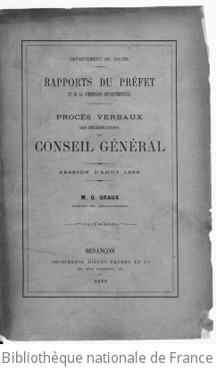 Rapports et délibérations / Conseil général du Doubs | Doubs. Conseil général