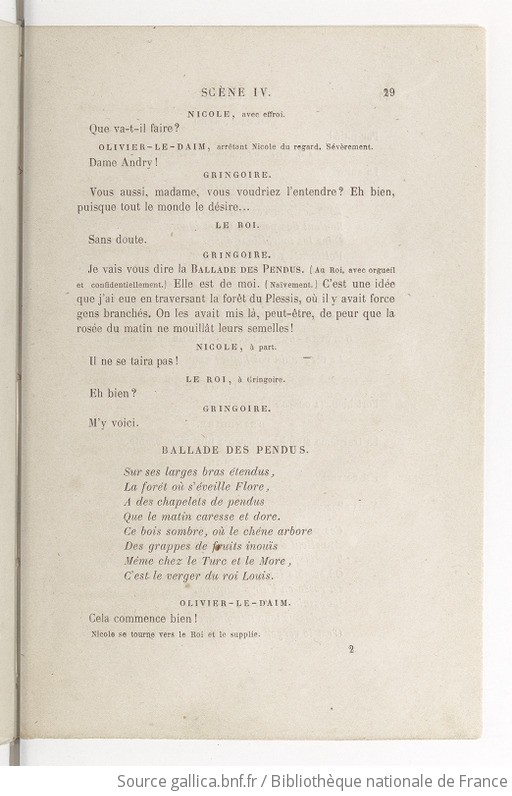 Gringoire comédie en un acte en prose par Théodore de Banville