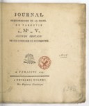 Journal hebdomadaire de la diette de Varsovie  1789-1792