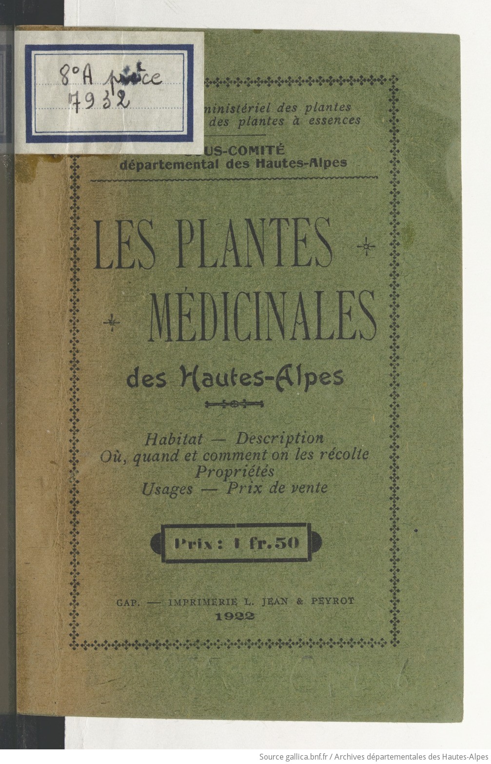 [PDF] Ouvrages anciens: Plantes potagéres,médicinales .... F1
