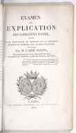 Denderah <br> Examen et explication du zodiaque de Denderah comparé au globe céleste antique d'Alexandrie et de quelques autres zodiaques égyptiens <br> N. Halma. 1822