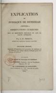 Denderah  Explication du zodiaque de Denderah (Tentyris) : observations curieuses sur ce monument précieux et sur sa haute antiquité  L.-D. Ferlus. 1822