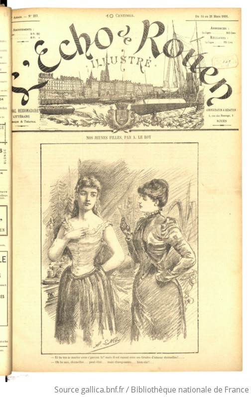 L Cho De Rouen Illustr Journal Hebdomadaire Litt Raire Satirique