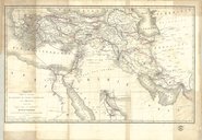 Carte pour la lecture des relations de voyage d'Aucher-Eloy en Orient  H.-F. Jaubert. 1843