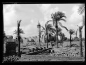 À Gaza dans la vieille ville, sur son flanc nord-ouest, la mosquée Sayed Hashem, qui abrite le tombeau du grand-père du prophète Mahomet  Père Raphaël Savignac. 1923