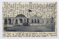 Égypte. Gare de Ramleh à Alexandrie  Comptoir Philatélique d'Égypte. 1904