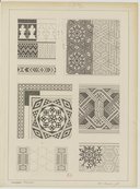 Planches d'études sur les arts arabes  J. Bourgoin. 1873