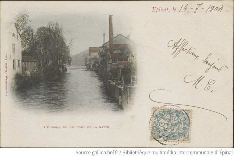 Le Canal Vu Du Pont De La Xatte Gallica