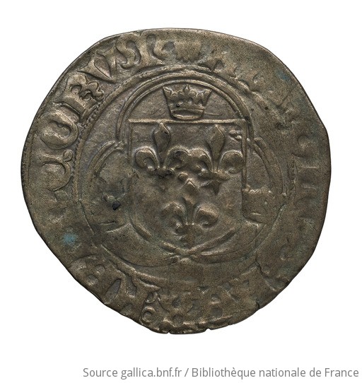 Monnaie France Charles Viii Blanc La Couronne Dijon Gallica