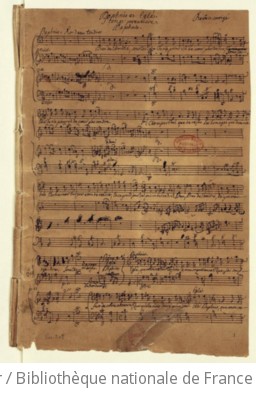 DAPHNIS ET EGLÉ - Manuscrit autographe (1753)