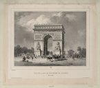 Vue de l'arc de Triomphe de l'Etoile. Côté de Neuilly  J. Arnout