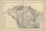 Carte hydrographique de la Basse Egypte et d'une partie de l'Isthme de Suez, revue et complétée pour les chemins de fer et le canal de Suez  1882