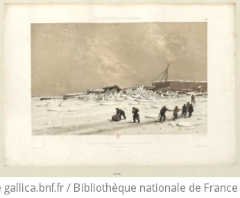 Poussée des glaces sur le débarcadère de Kil-Bouroun (le 24 Décembre 1855) : [estampe]