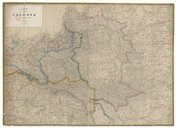 Carte de l'ancienne Pologne avec les délimitations actuelles  A. H. Dufour ; F. W. 1863