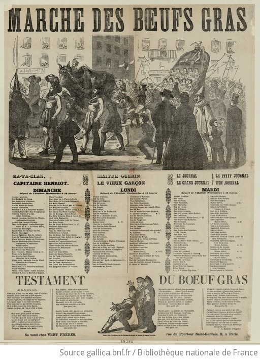 Marche Des Boeufs Gras Sous Une Image Illustrant Le Titre On Ne