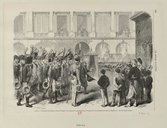 France - Pèlerinage des derniers soldats de l'Empire à la colonne Vendôme, à l'occasion de l'anniversaire de la mort de Napoléon I.er  G. Durand