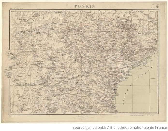 Carte De L Indo Chine Tonkin Flle N Gallica