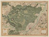 Carte topographique de la Forest de Compiègne et ses Environs  H. Matis. 1729