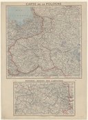 Carte de la Pologne ; Hongrie. Région des Carpathes  1916 