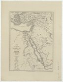 Carte des pays soumis à Mehemet-Ali vice-roi d'Égypte : pour l'intelligence des événements politiques et militaires en Orient  1840