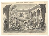 Les Turcs : acte II, le bain des odalisques, décor de M. Zara  1870