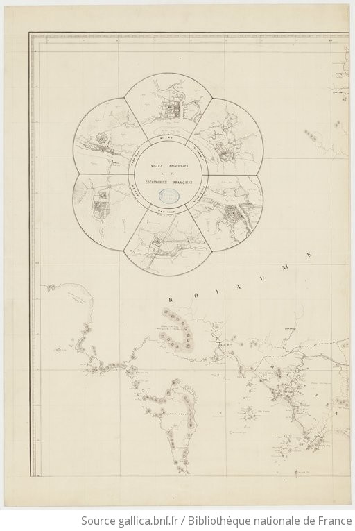 Carte de la Cochinchine Carte dressée par M A Charpentier