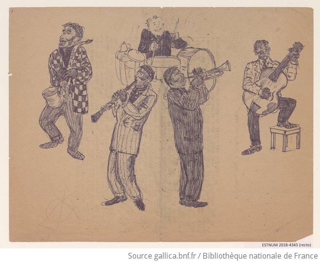 Jazzmen Dessin De Presse Wolinski Gallica