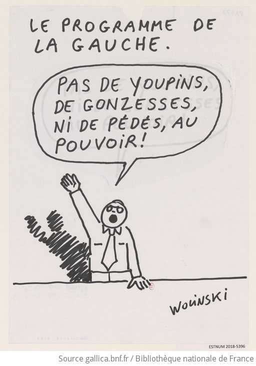 Le Programme De La Gauche Dessin De Presse Wolinski Gallica