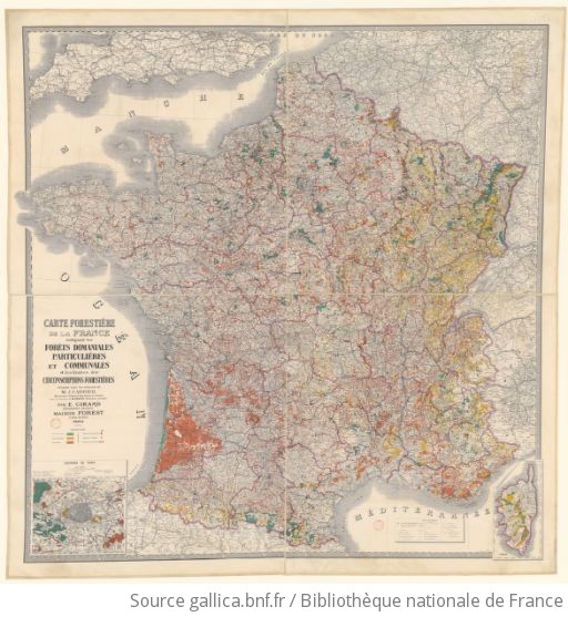 Carte Foresti Re De La France Indiquant Les For Ts Domaniales