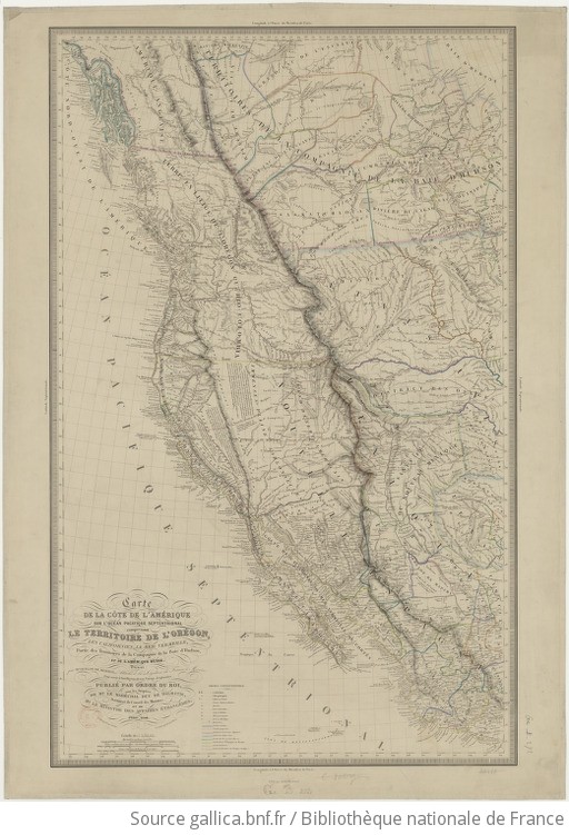 Amérique du Nord Carte de la côte de l Amérique sur l Océan