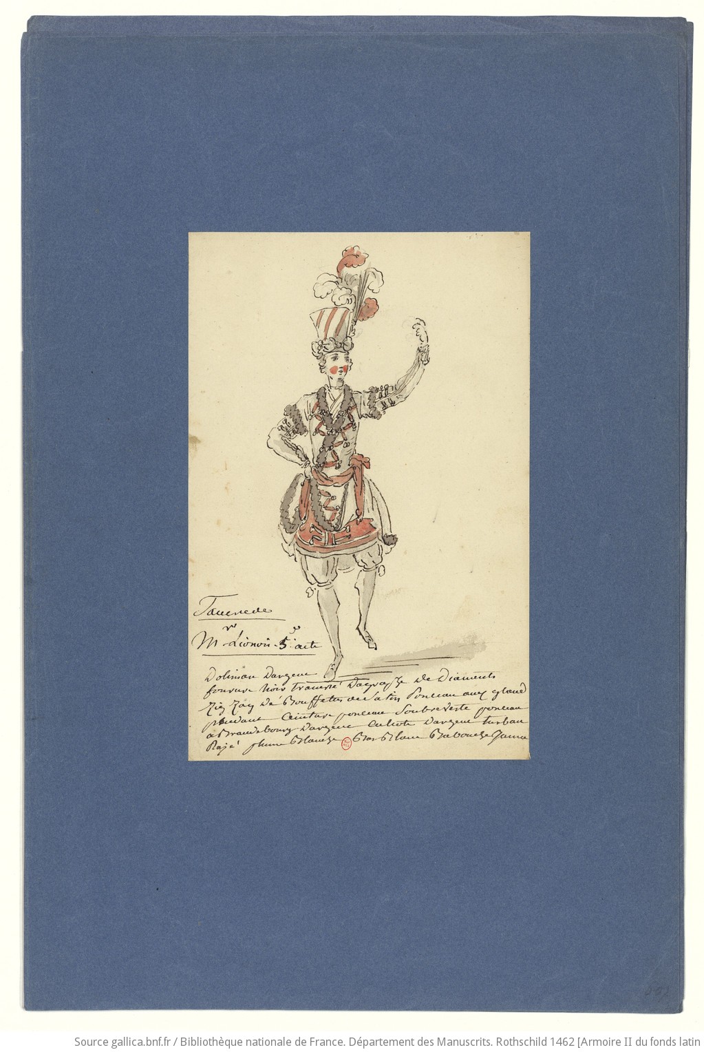 Les habits d'opéra au XVIIIe siècle F39