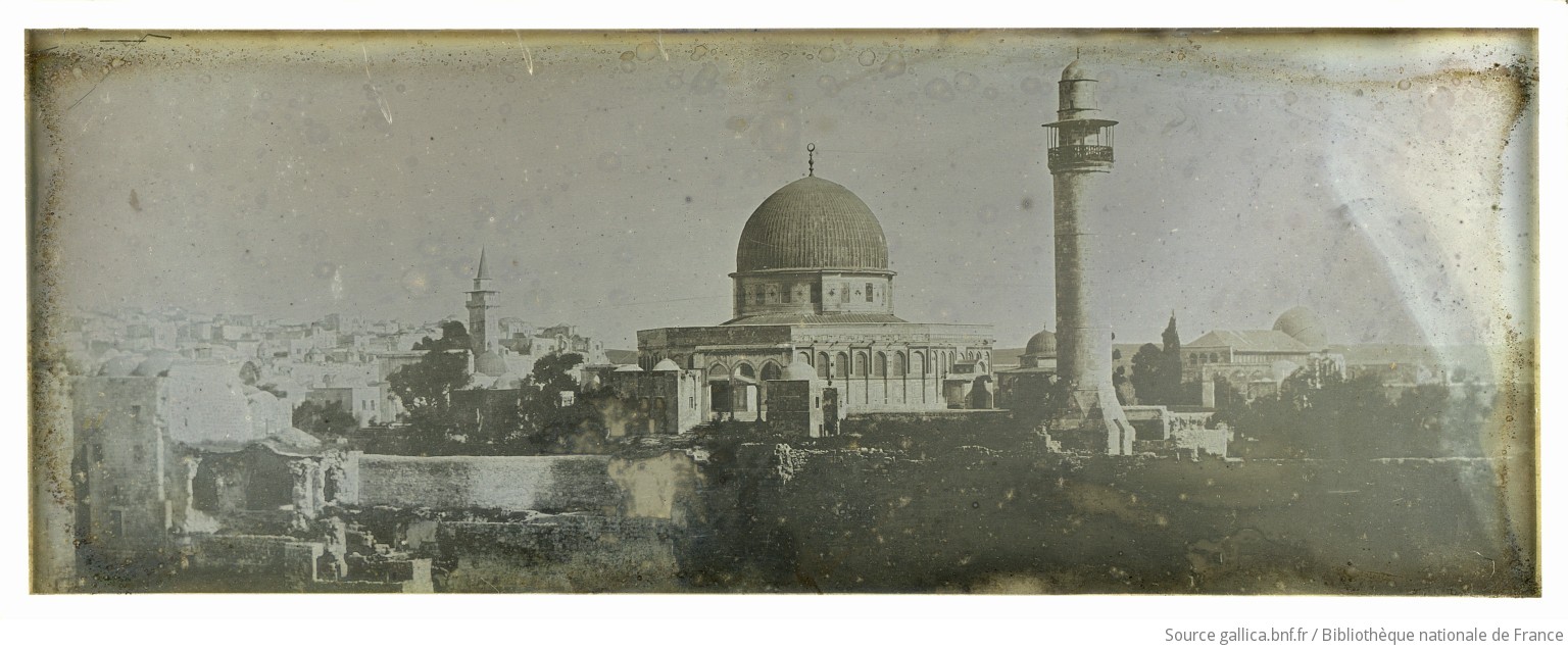 [Jérusalem : esplanade du Temple de Salomon, Dôme du Rocher] : [photographie] / Joseph Philibert Girault de Prangey - 1