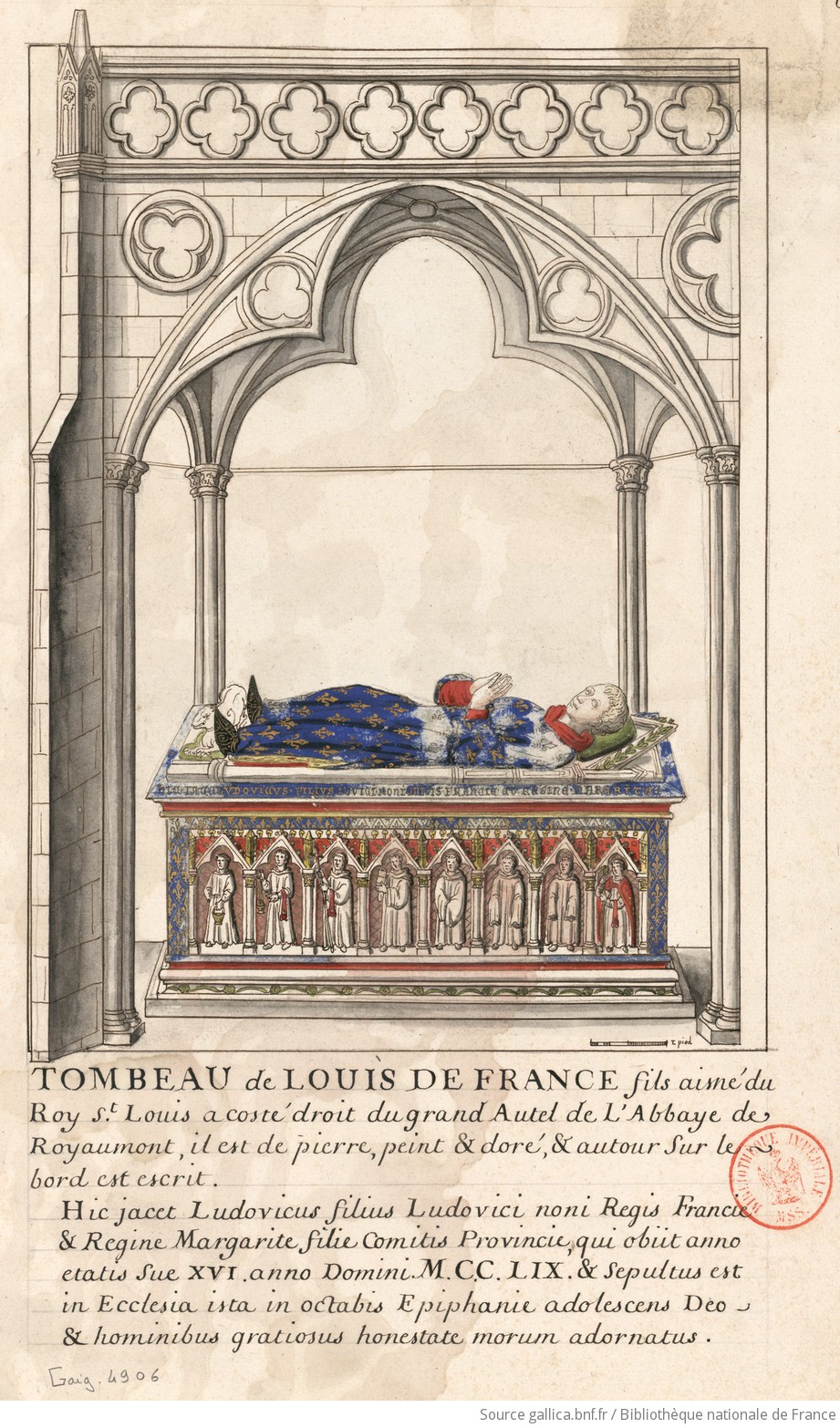 Le tombeau de Louis de France, fils de Saint Louis F1