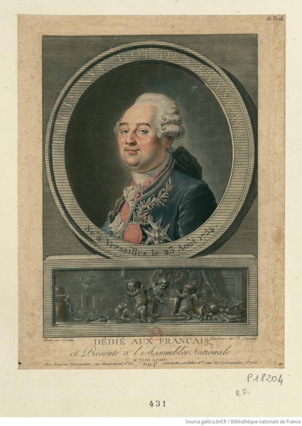 Amazing Historical Photo of Louis XVI in 1789 