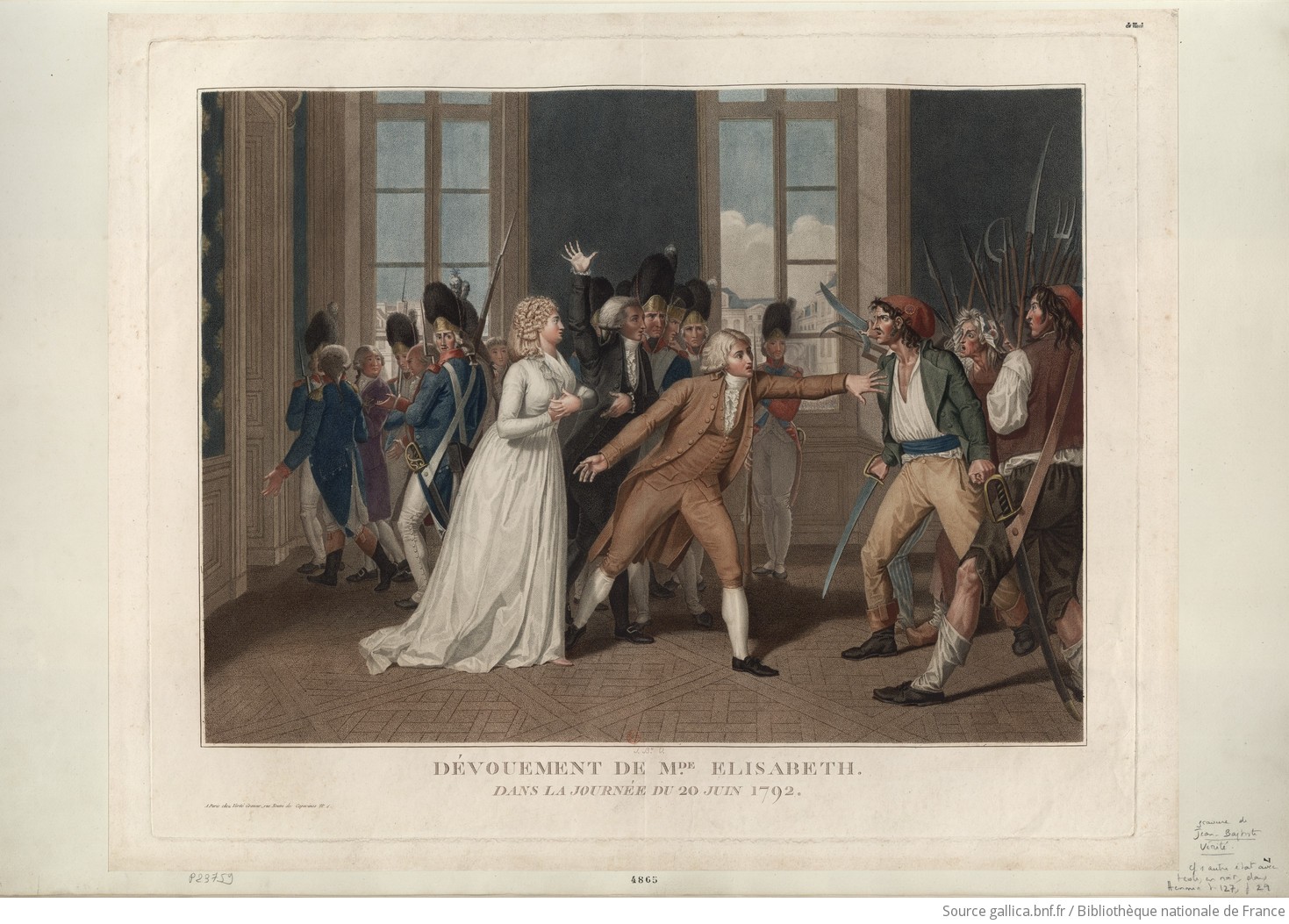 La journée du 20 juin 1792, l'invasion du château des Tuileries  F1